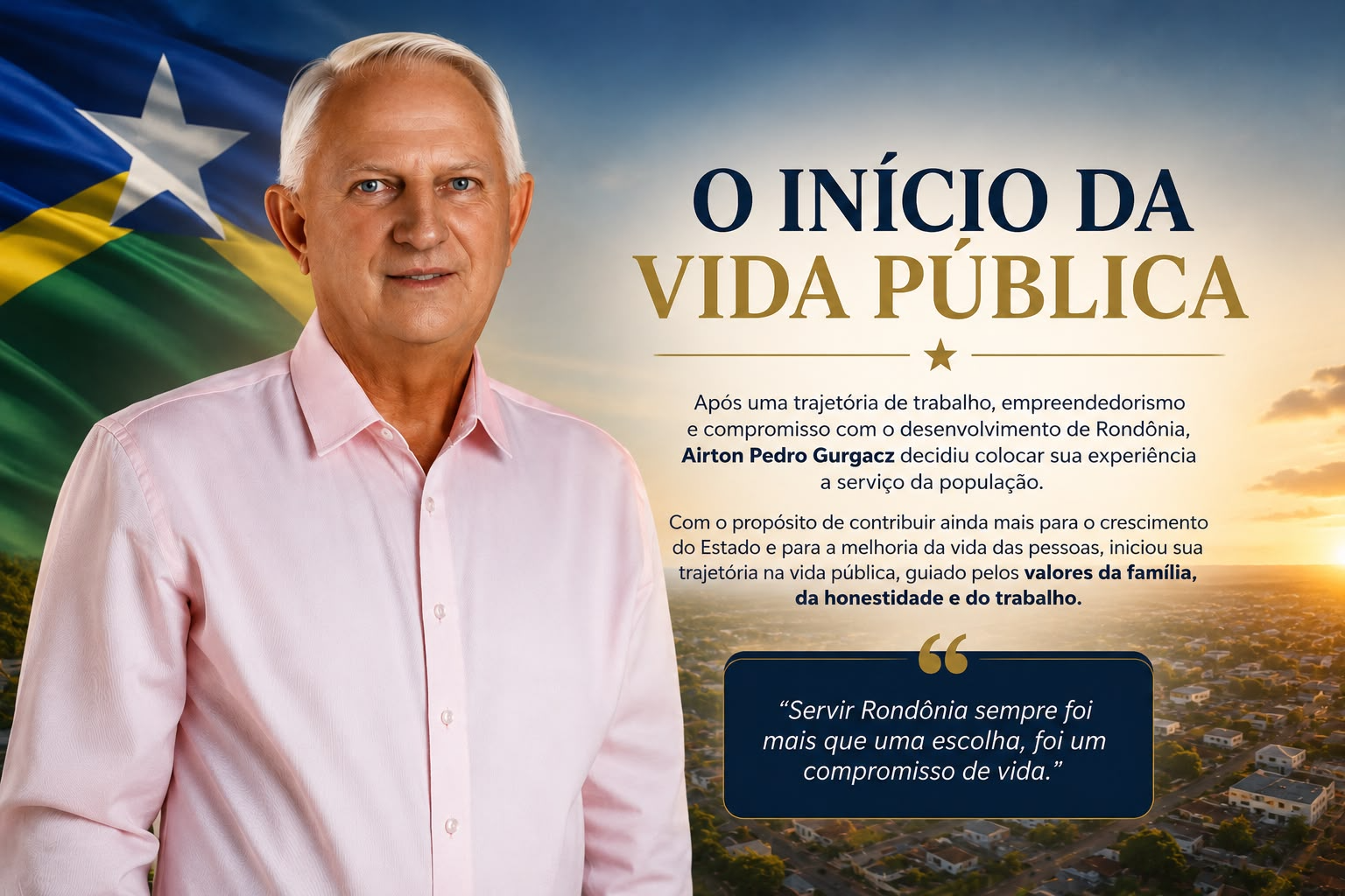 O início da vida pública de Airton Pedro Gurgacz